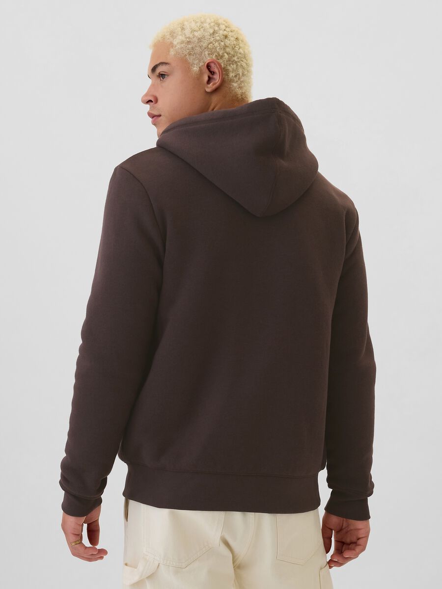 Felpa con cappuccio ricamo logo Uomo_2