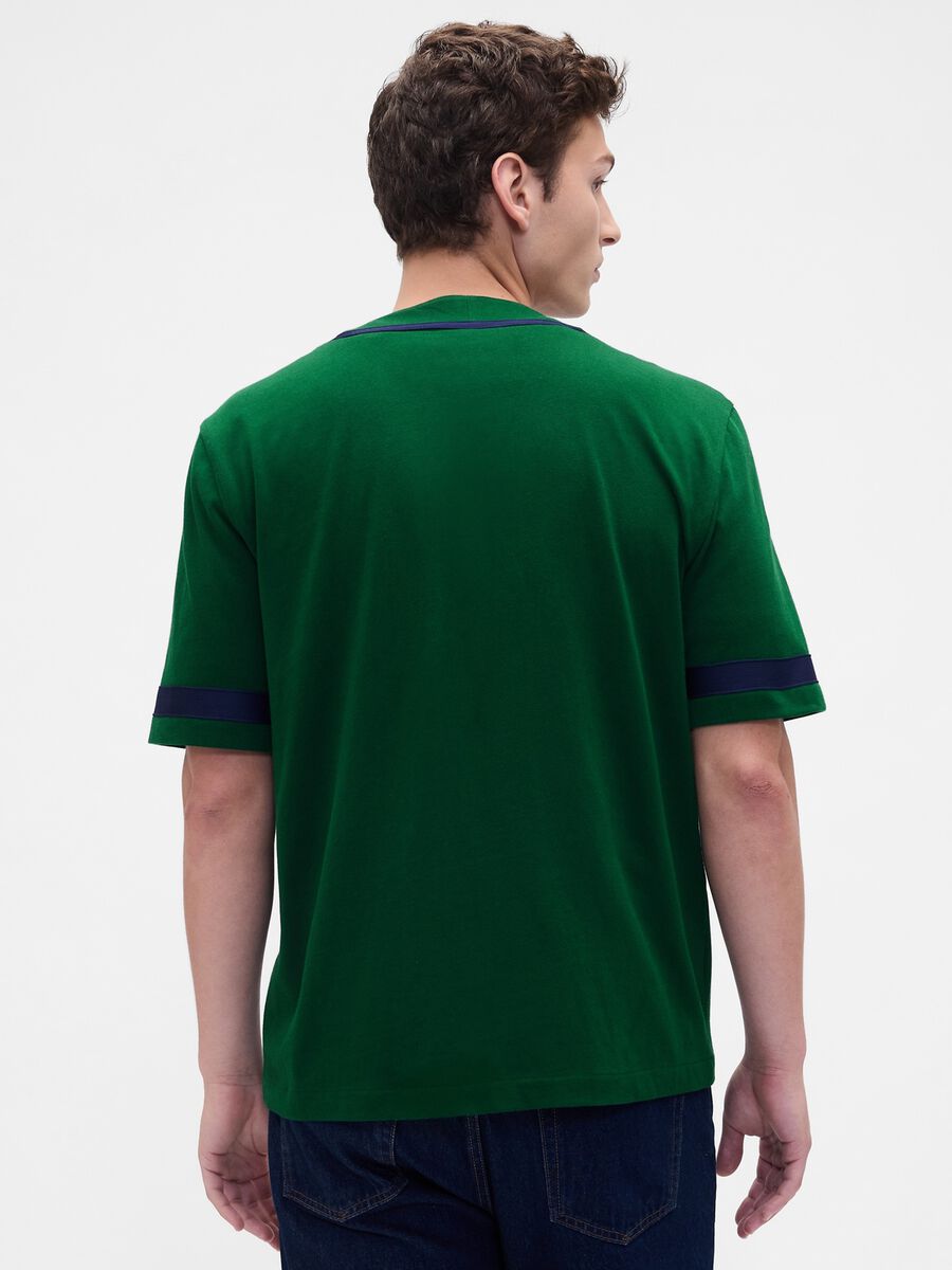 Green Cotton Cardigan Man_1