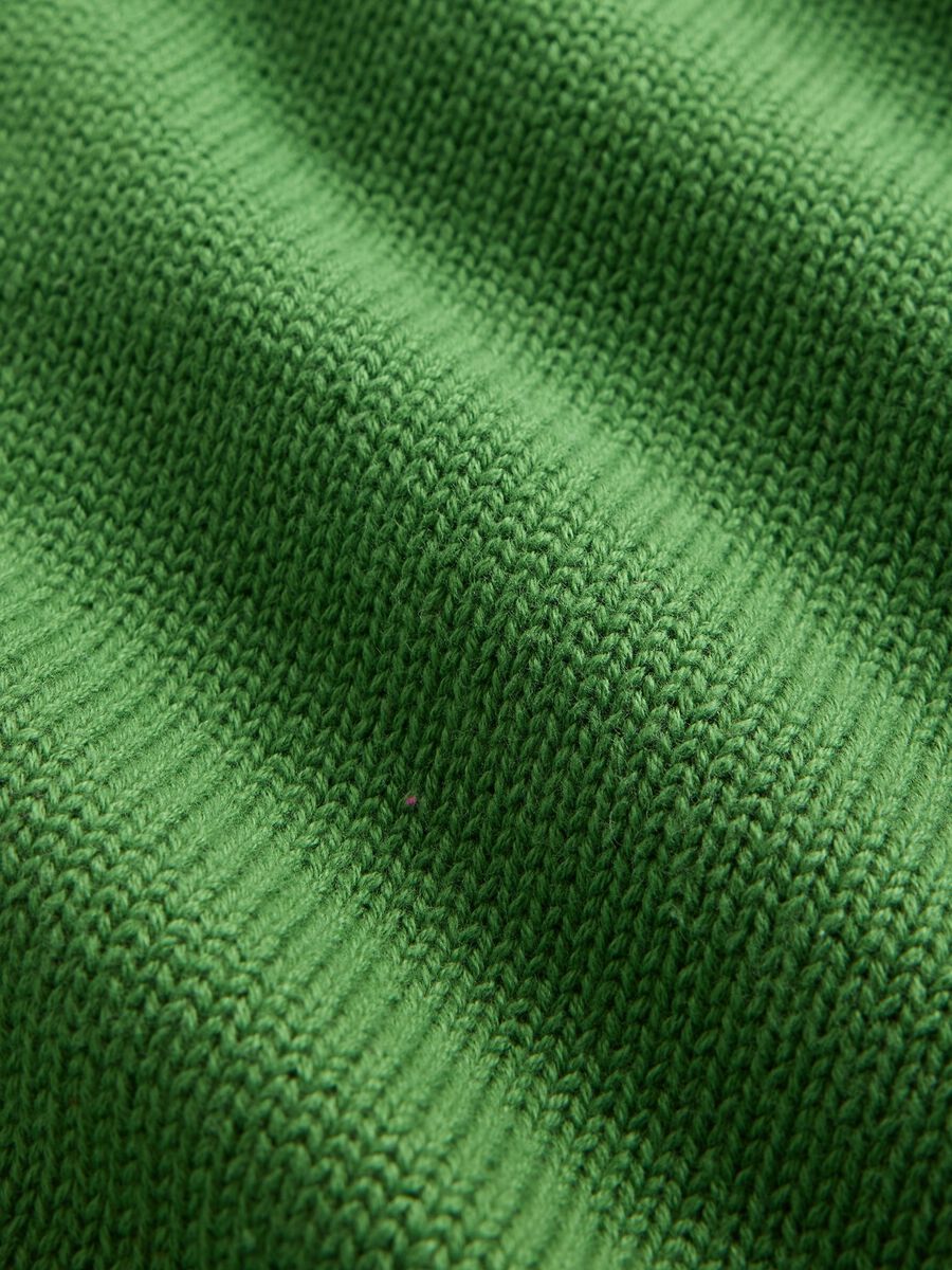 Maglione verde in cotone Bambina_4