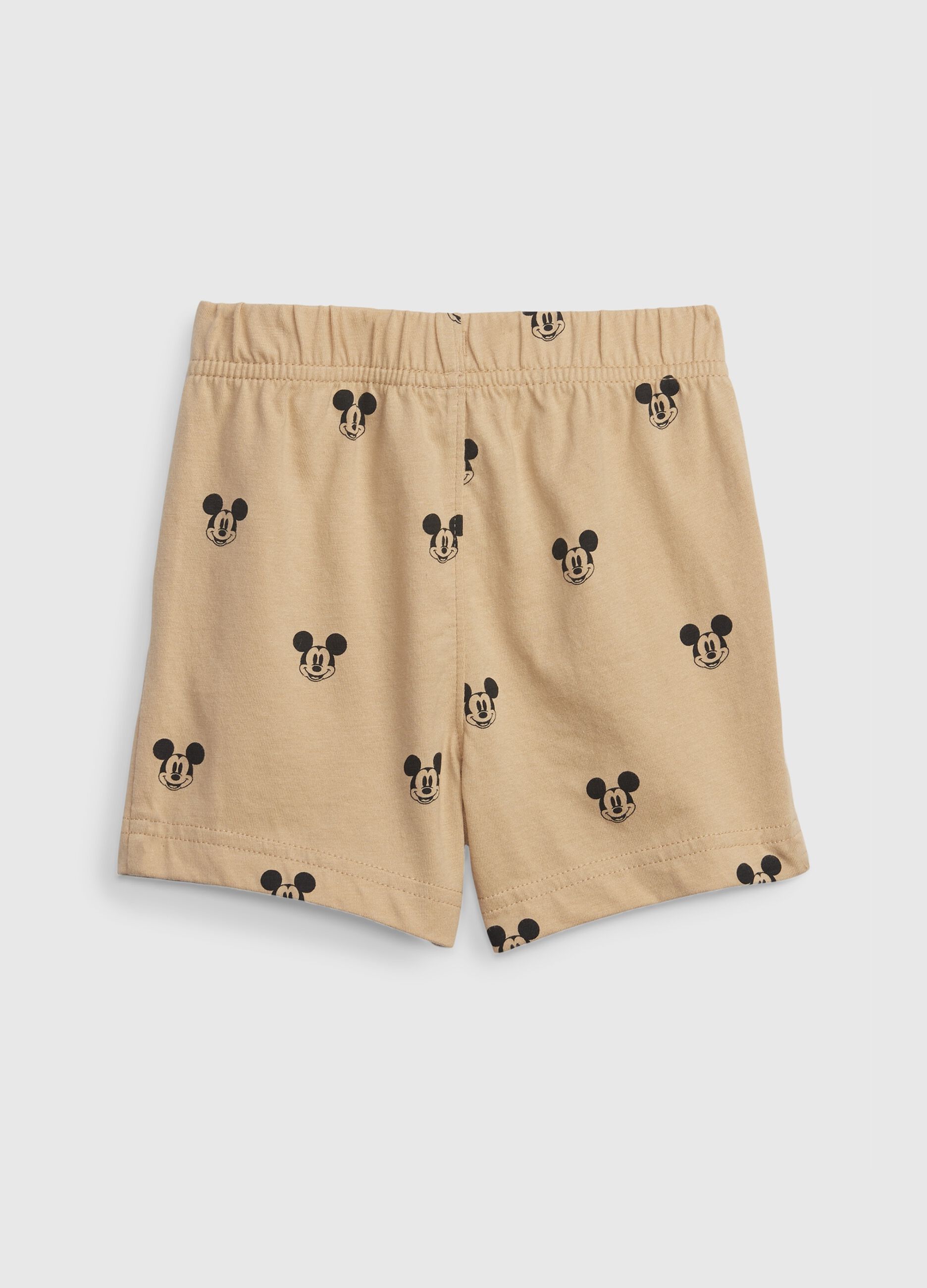 Cotton shorts with Disney Mickey Mouse print_1