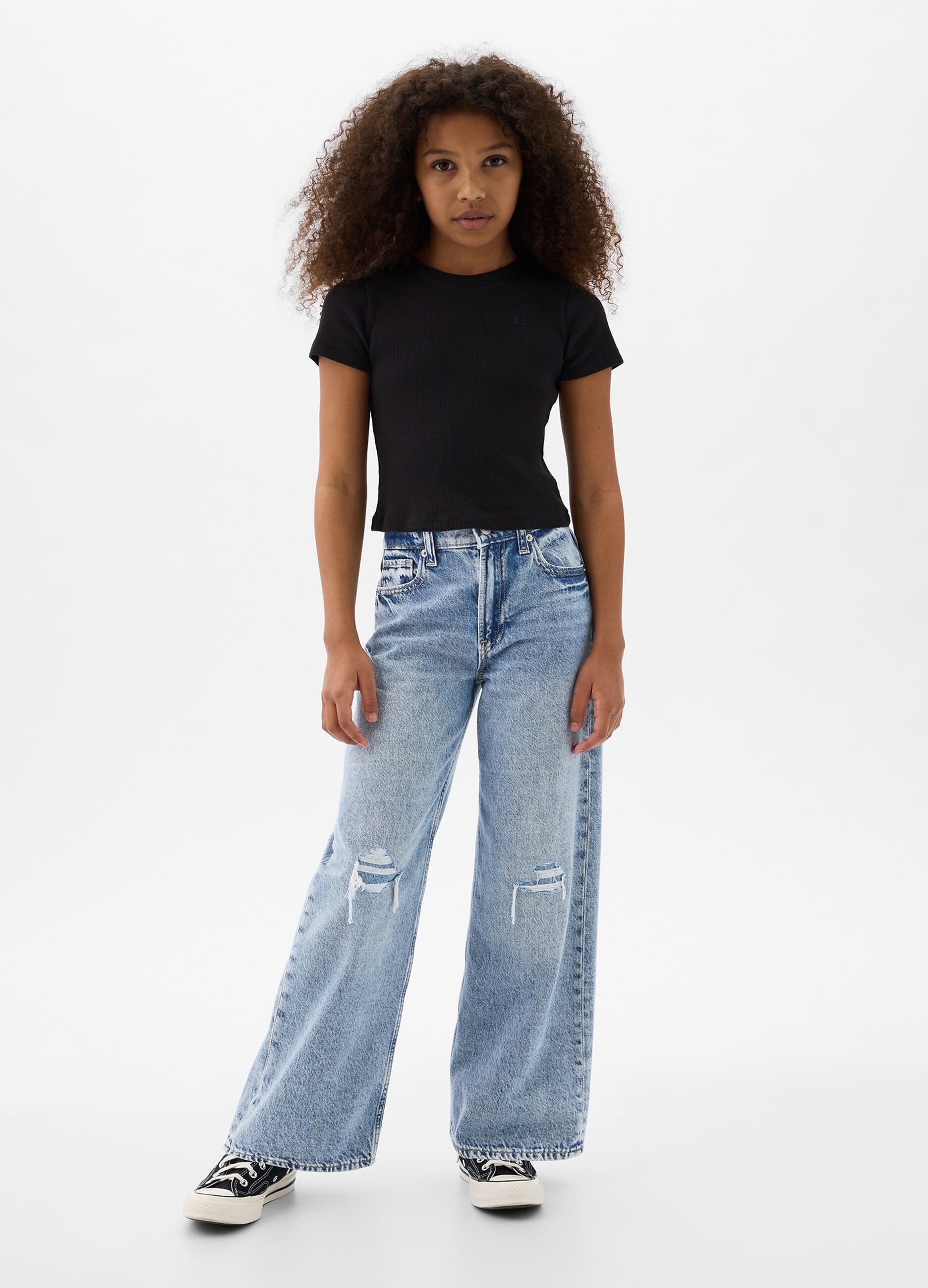 Jeans larghi in denim