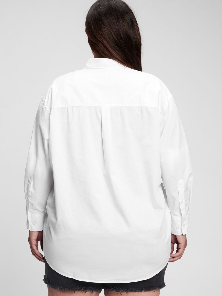 Cotton oversized shirt Woman_3