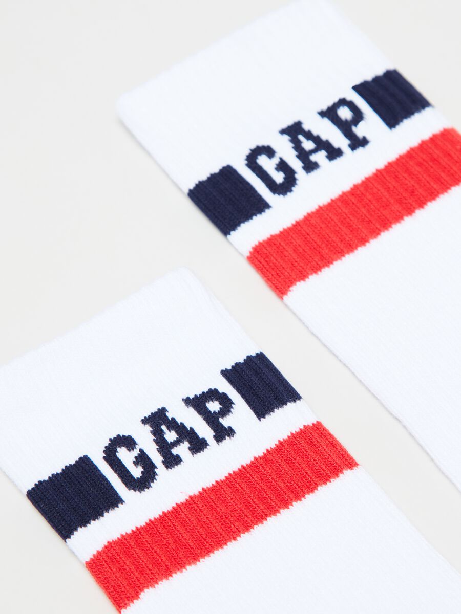 Ribbed socks with logo Man_1