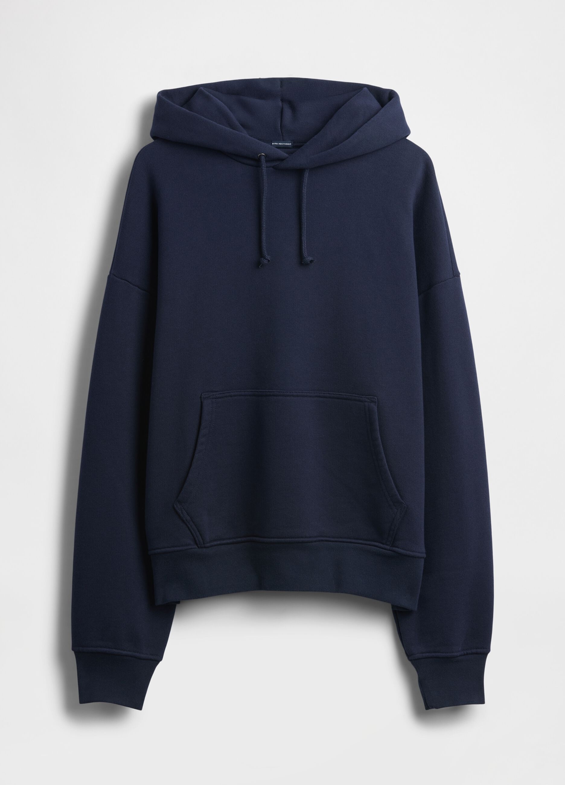 Felpa blu con cappuccio