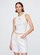 Canotta bianca in tessuto elasticizzato_0