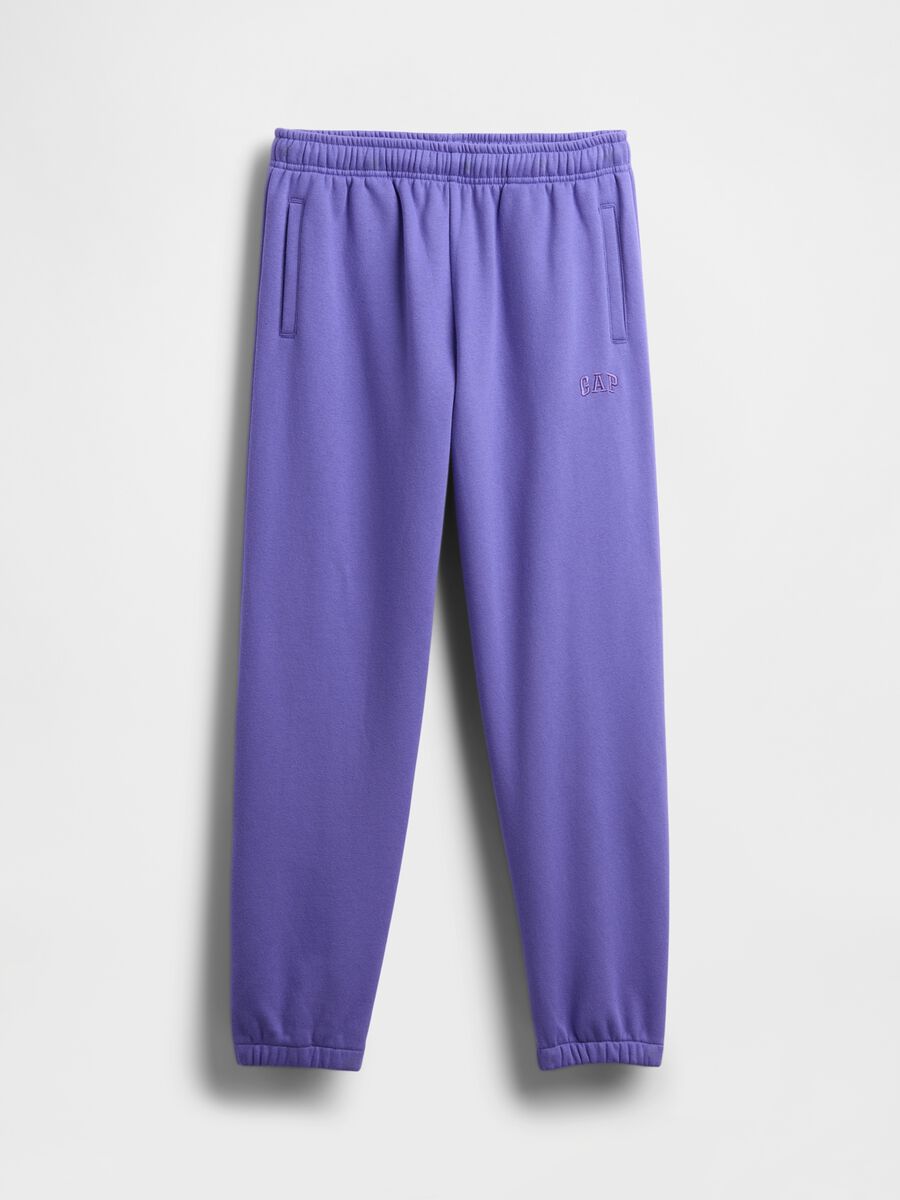 Purple knit trousers for girls Girl_3