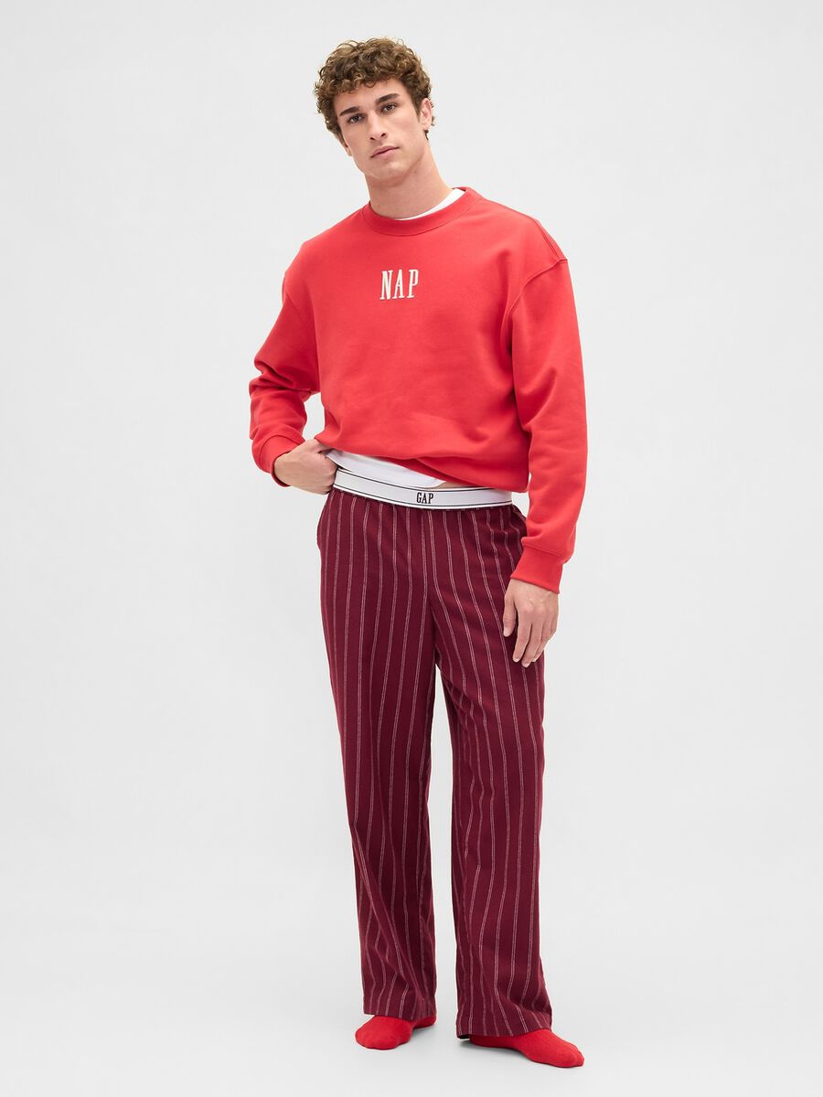 Red Cotton Pyjamas Woman_3