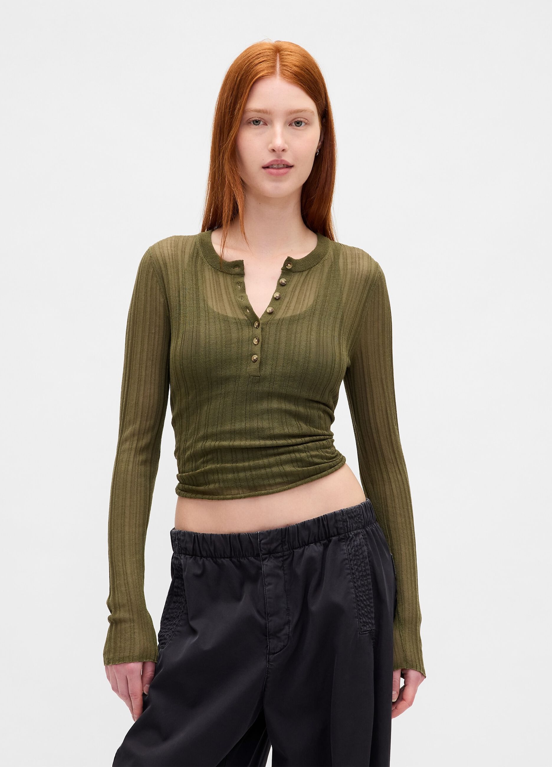 Maglione con trasparenze 