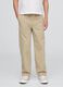 Pantaloni beige regular elasticizzati_1