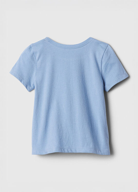Maglietta azzurra con logo Gap_1