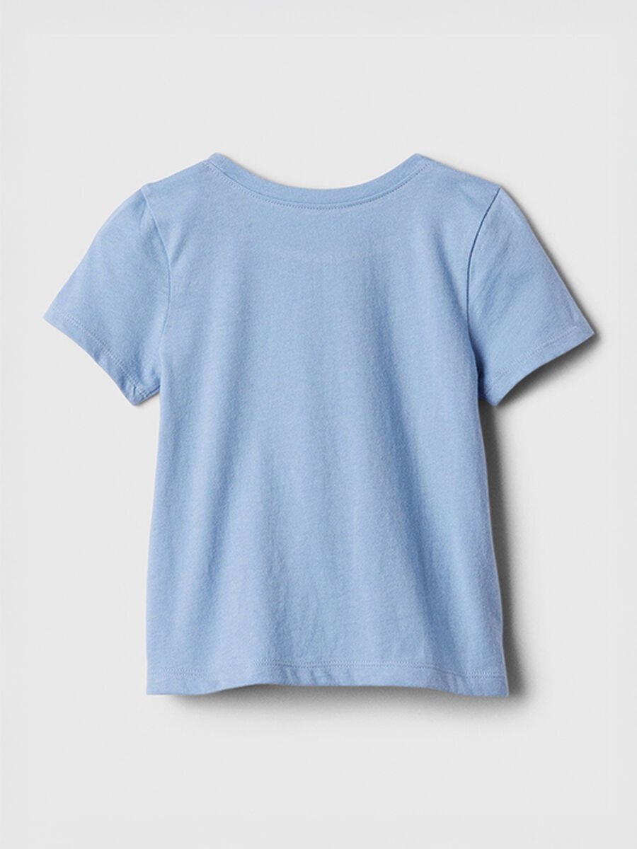 Maglietta azzurra con logo Gap Baby Girl_1