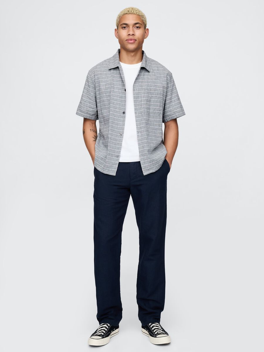 Camicia a maniche corte a quadri Gap Man_1