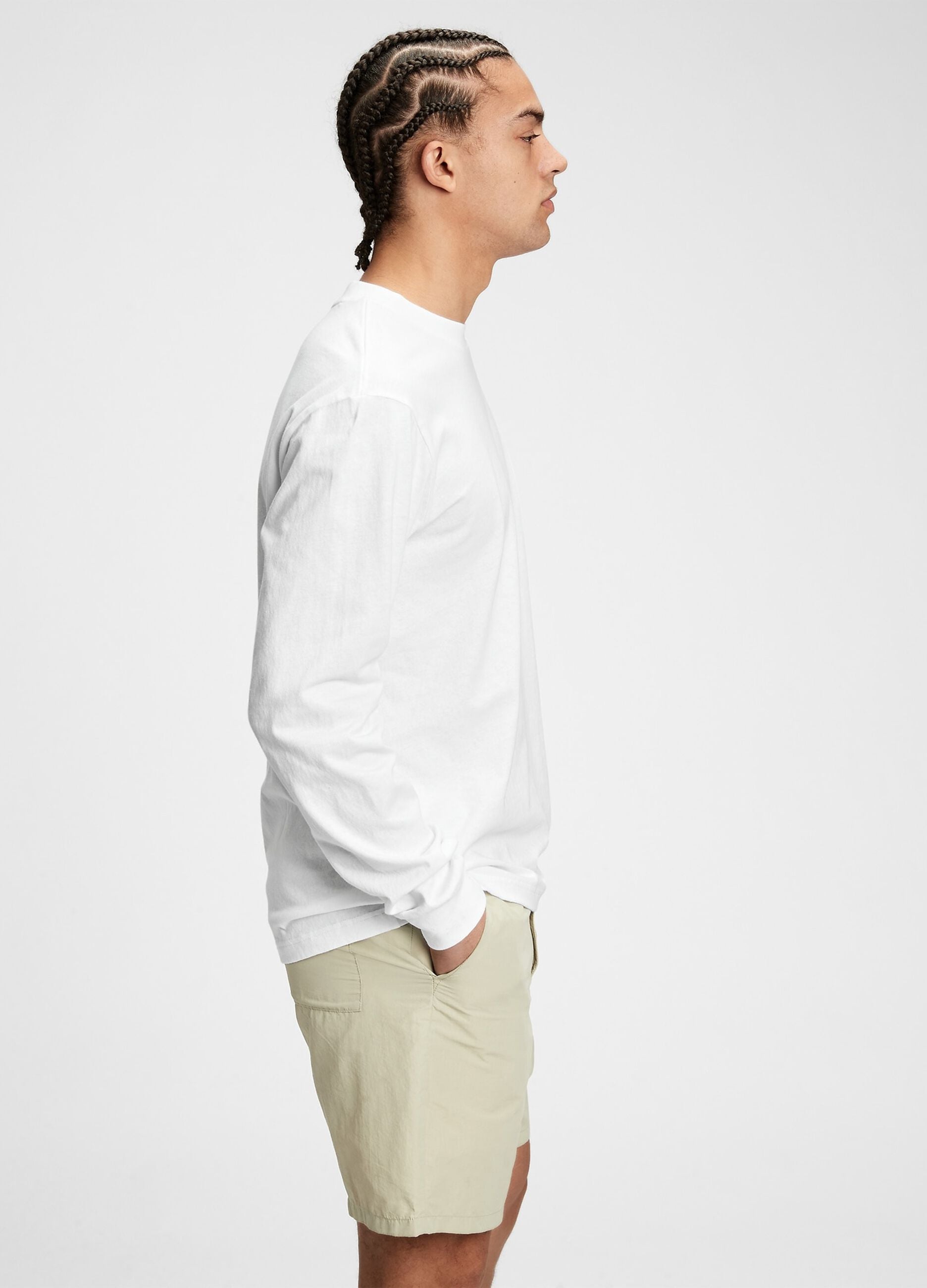 T-shirt a maniche lunghe in cotone