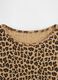 Maglia a maniche lunghe marrone leopardata in cotone_3