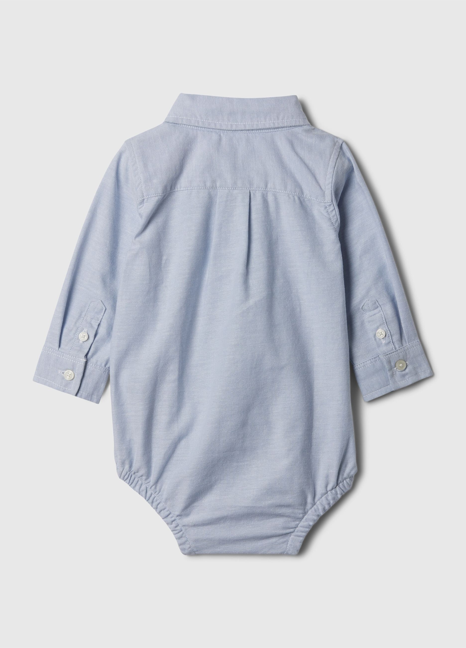 Body azzurro elasticizzato per neonato_1