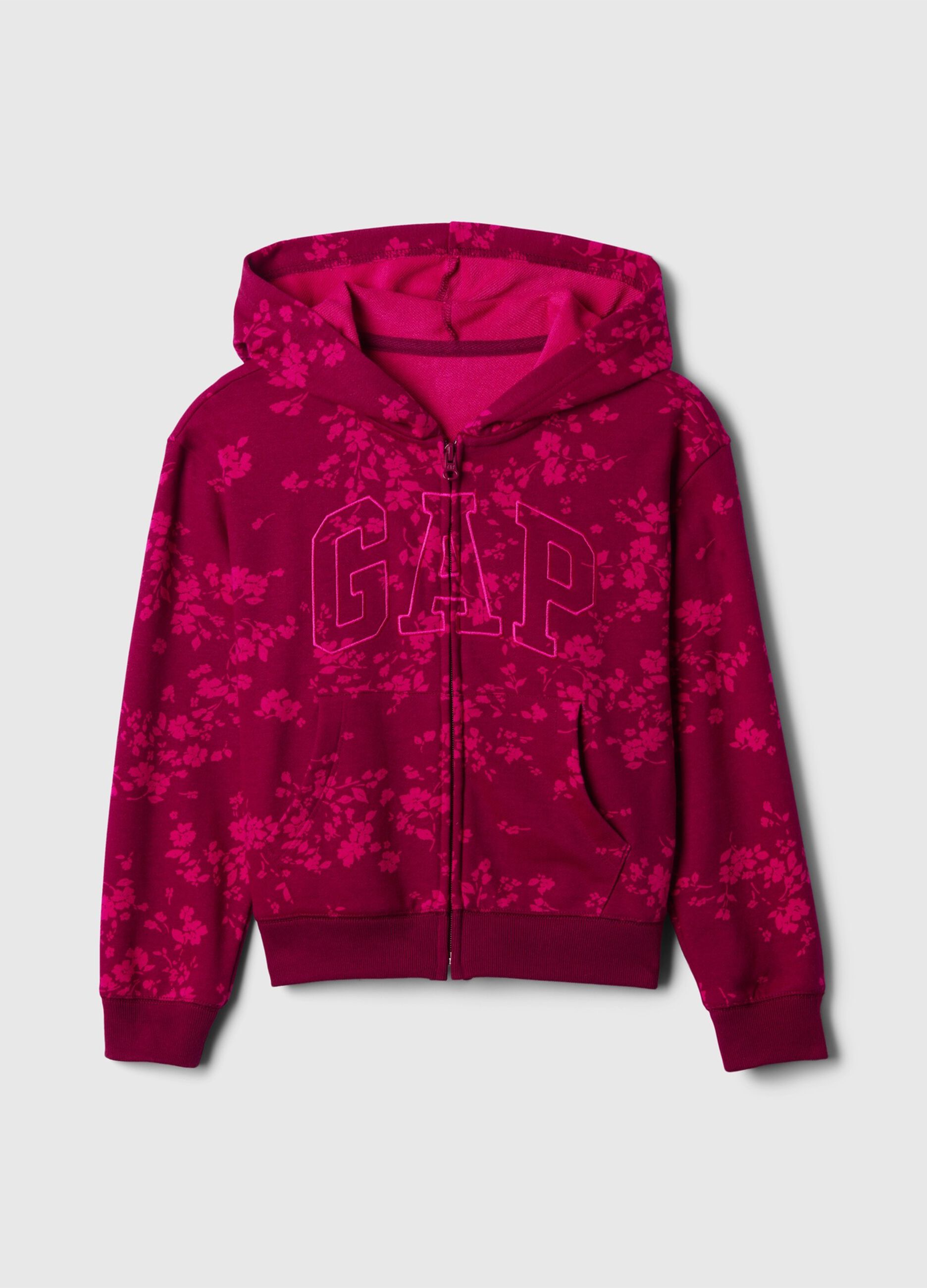 Full-zip con cappuccio e ricamo logo_4