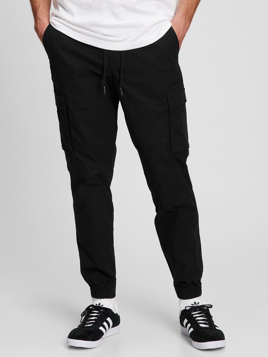 Cargo joggers with ripstop weave Man_0