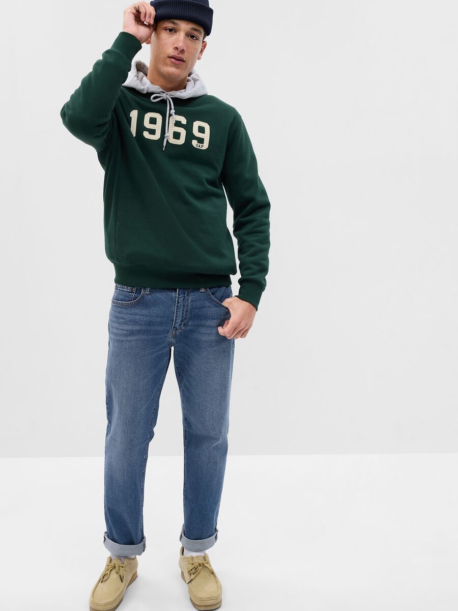 Jeans straight fit a vita media Uomo_0