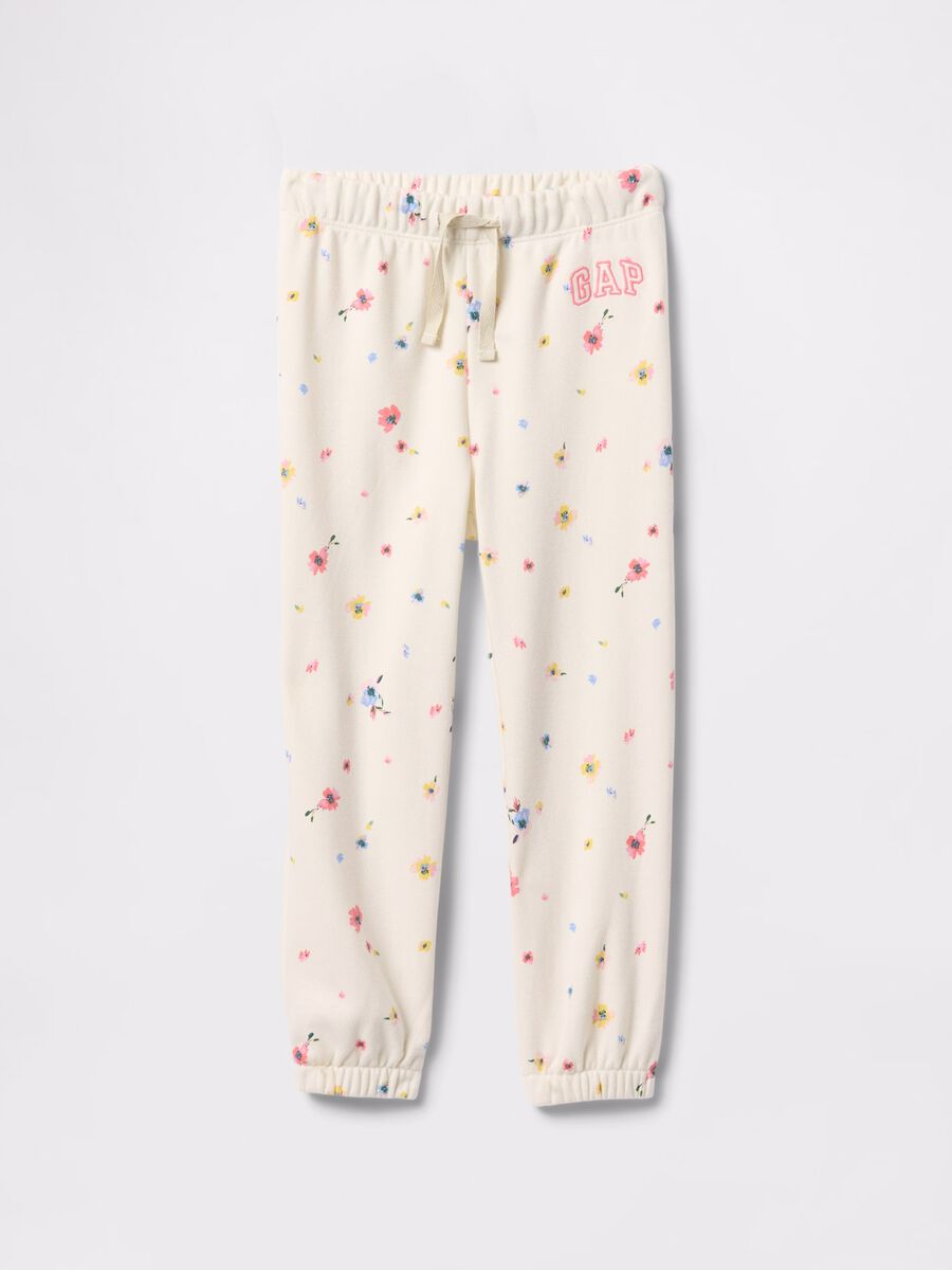 Pantaloni jogger floreali Bimba_0