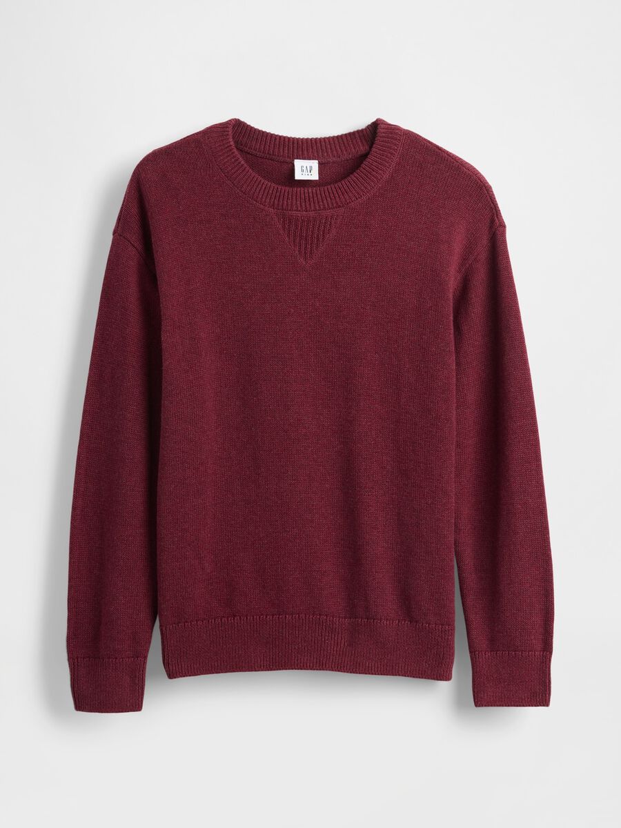 Maglione rosso in cotone Bambino_3