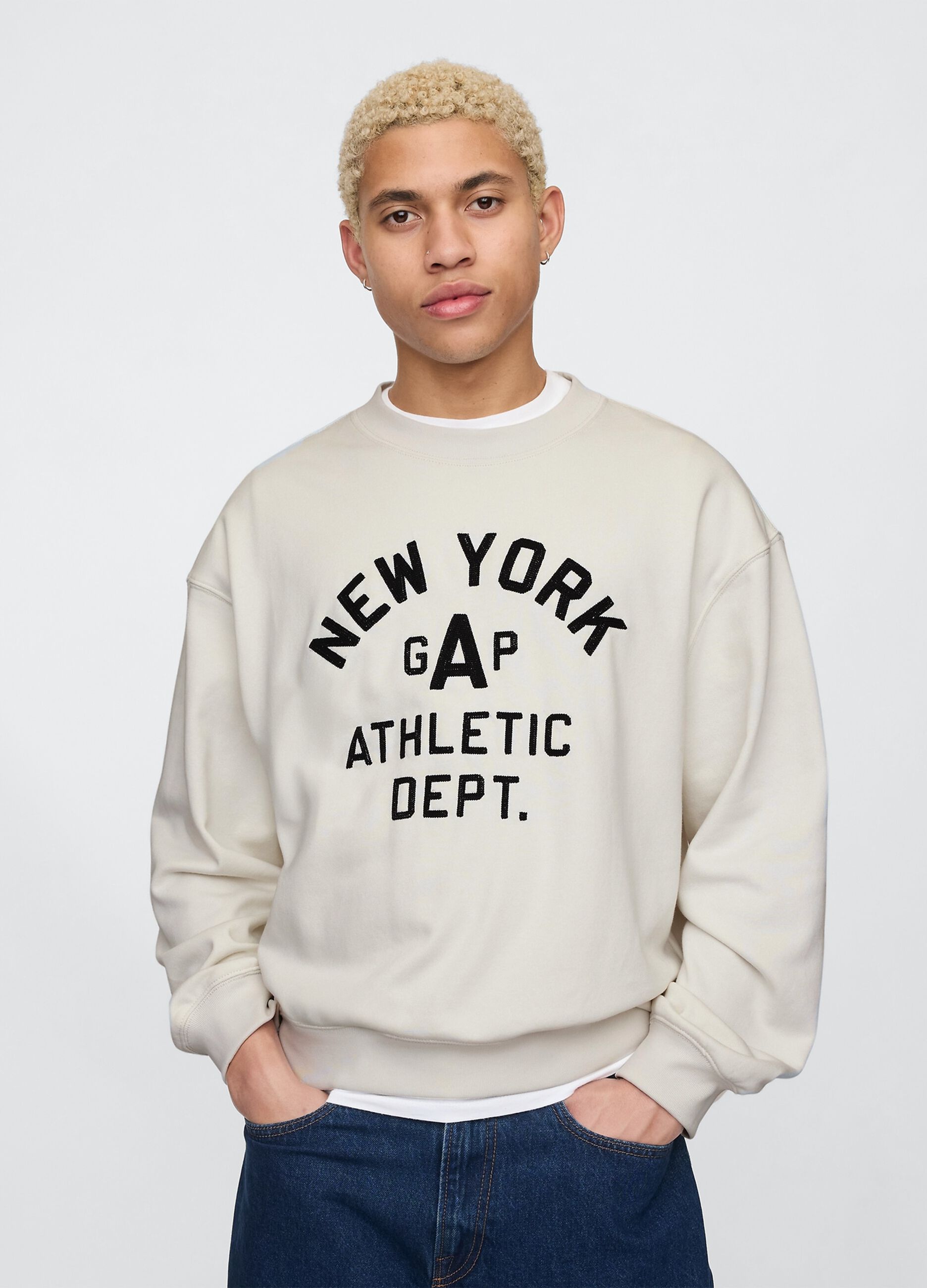 Felpa girocollo con logo Gap New York