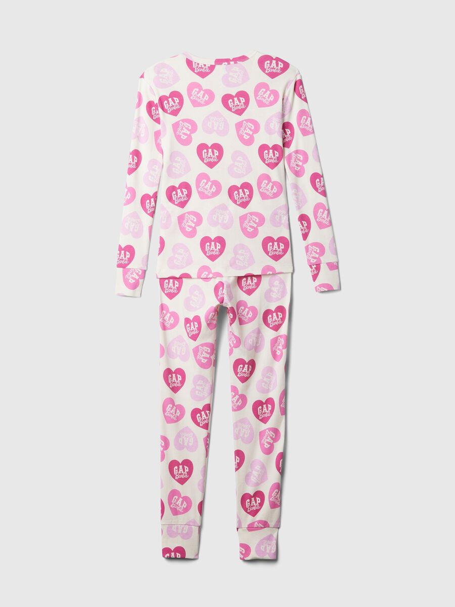 Pigiama lungo stampa cuori Gap x Barbie™ Bambina_1