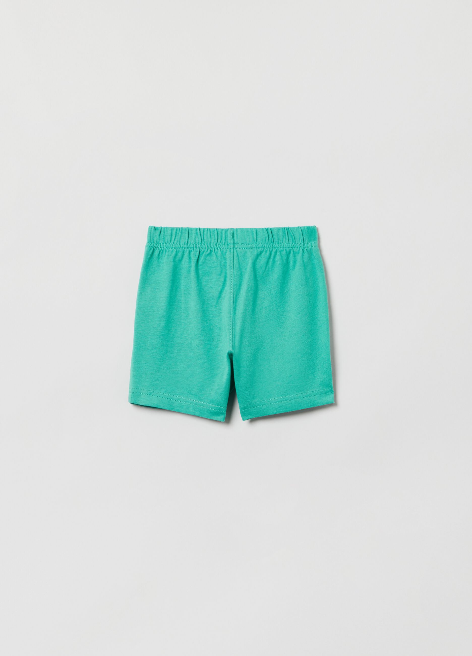 Organic cotton shorts with drawstring_1