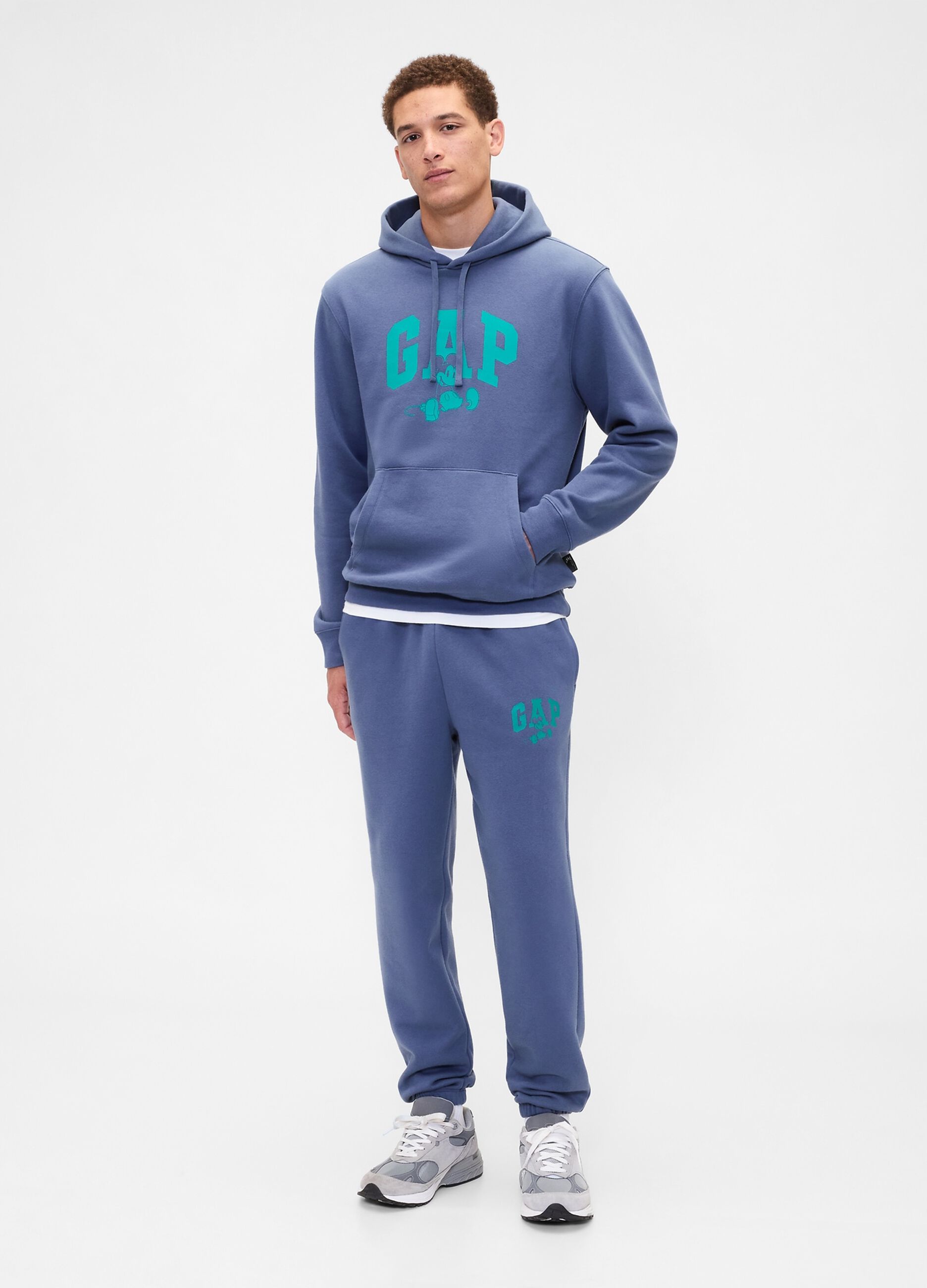 Blue Hooded Sweatshirt