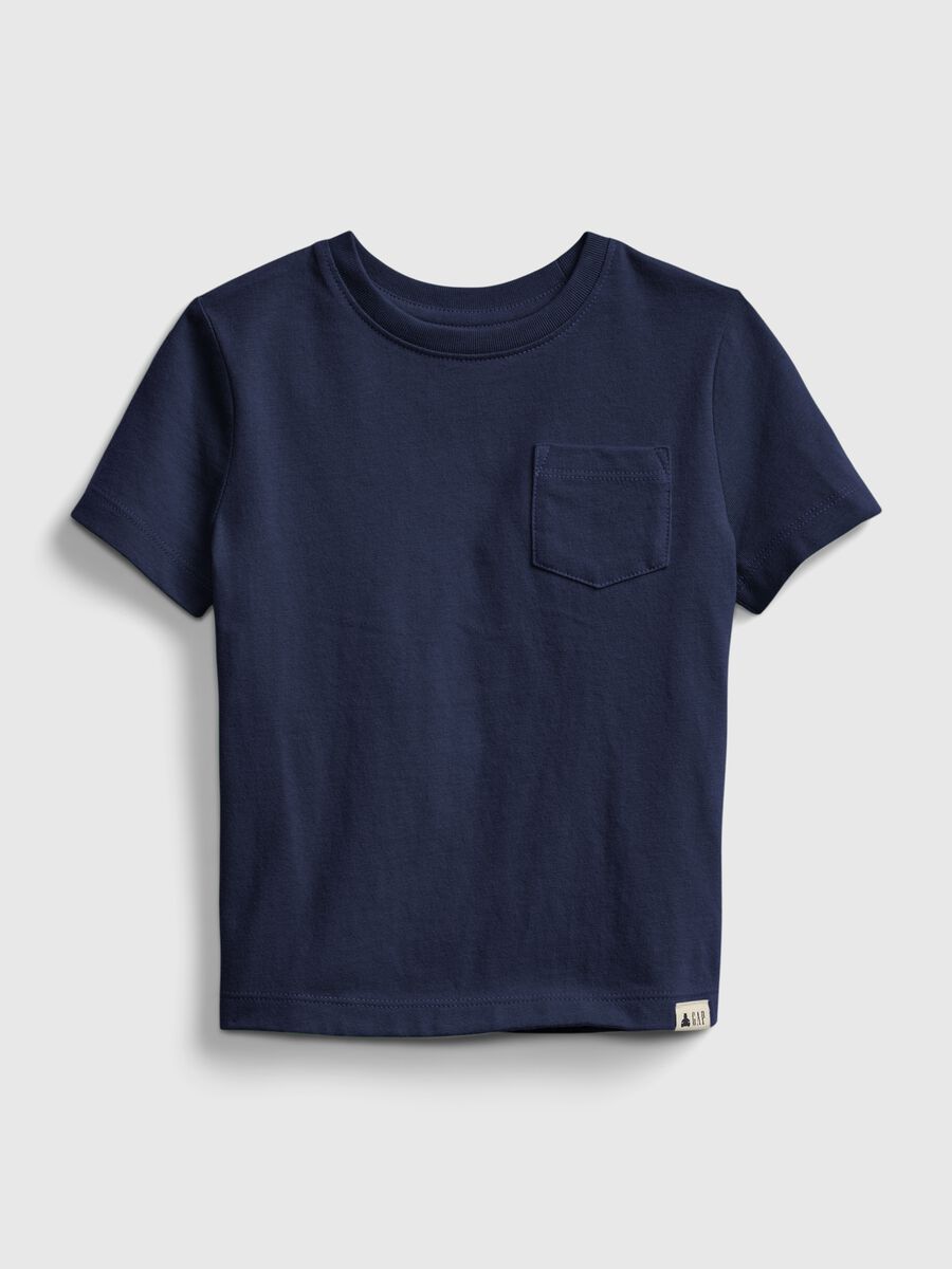 T-shirt in cotone con tasca Bimbo_0