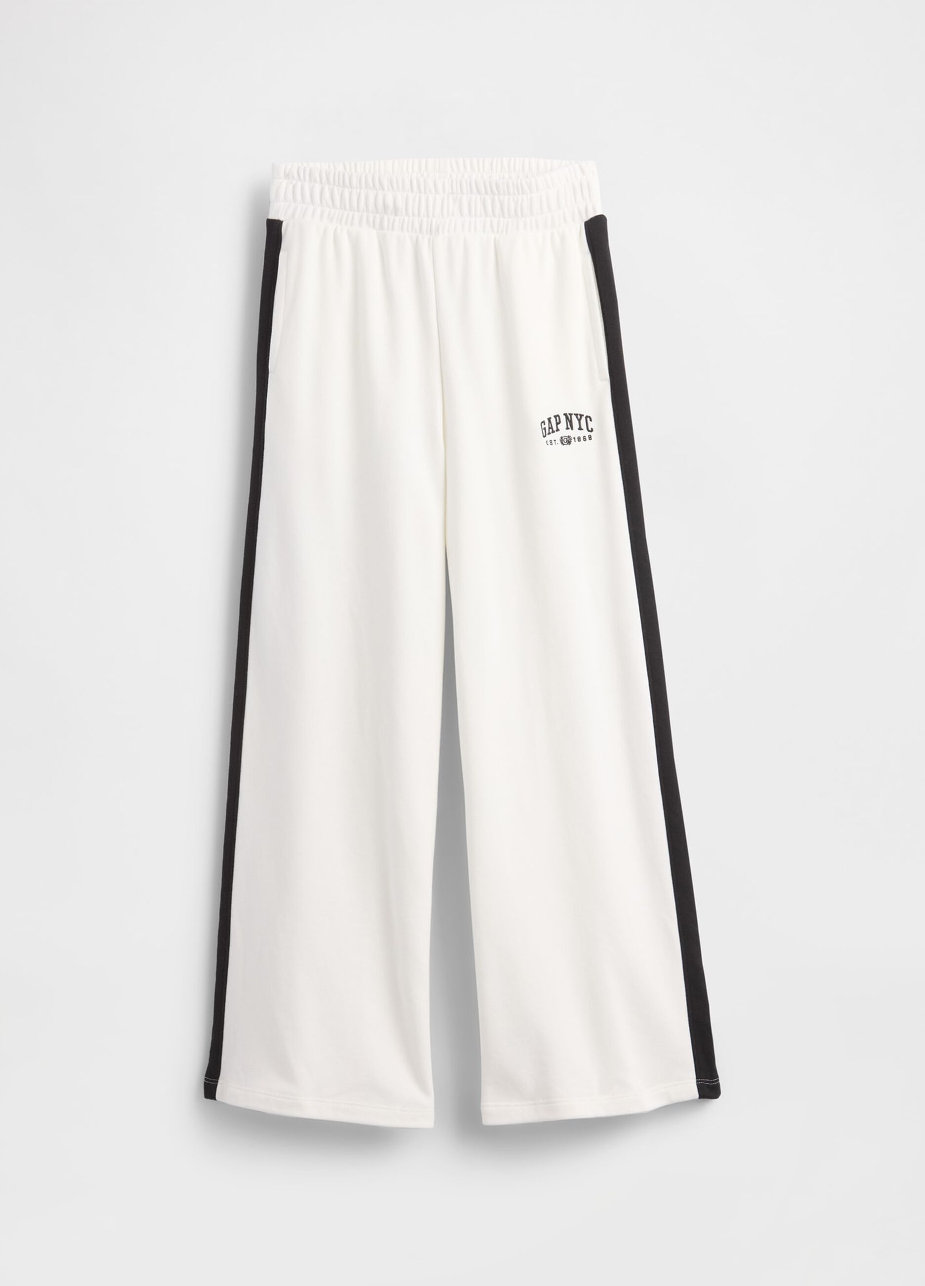 Pantaloni bianchi per bambina in cotone_3