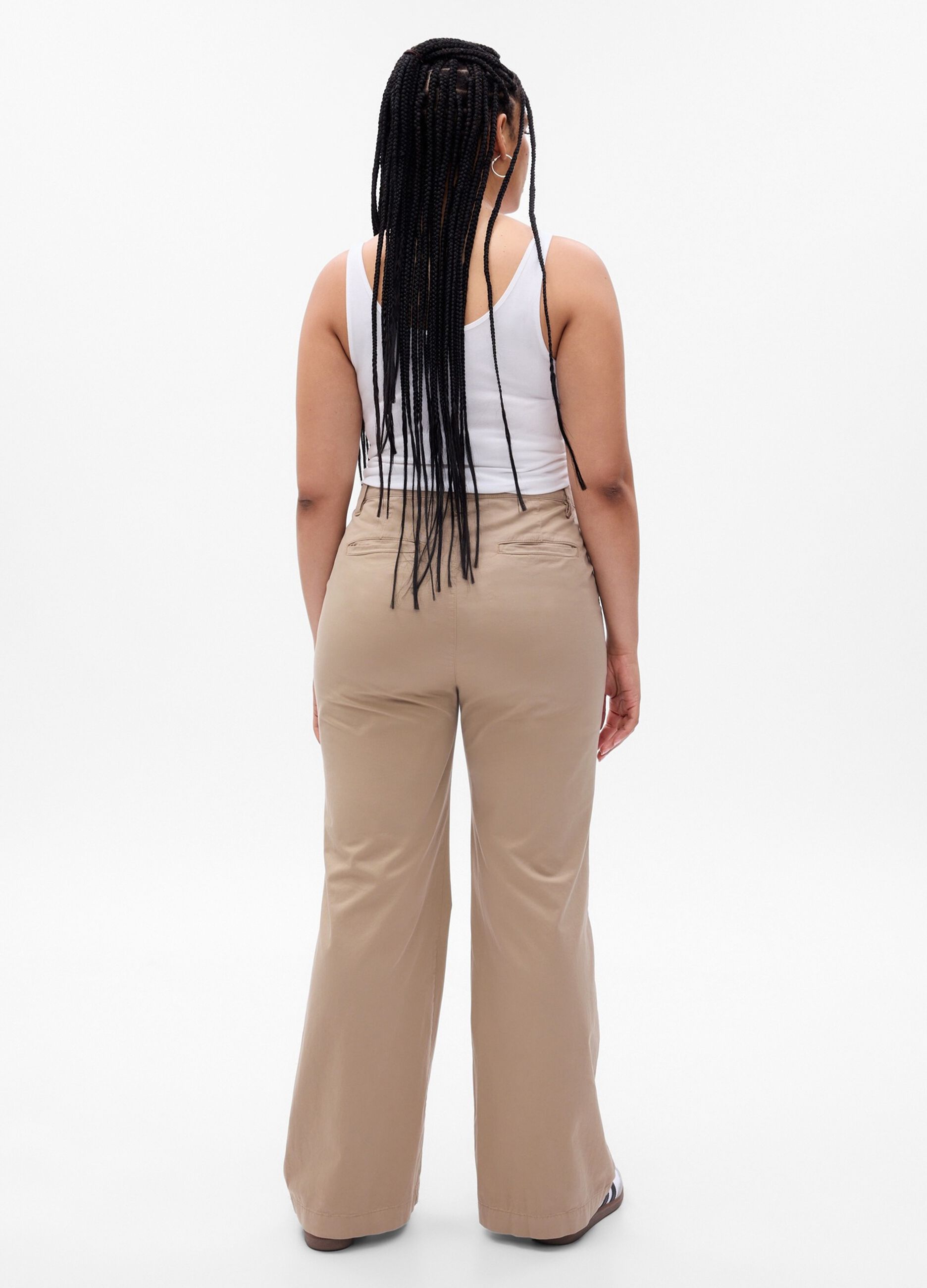 Flare-fit high-rise trousers_4
