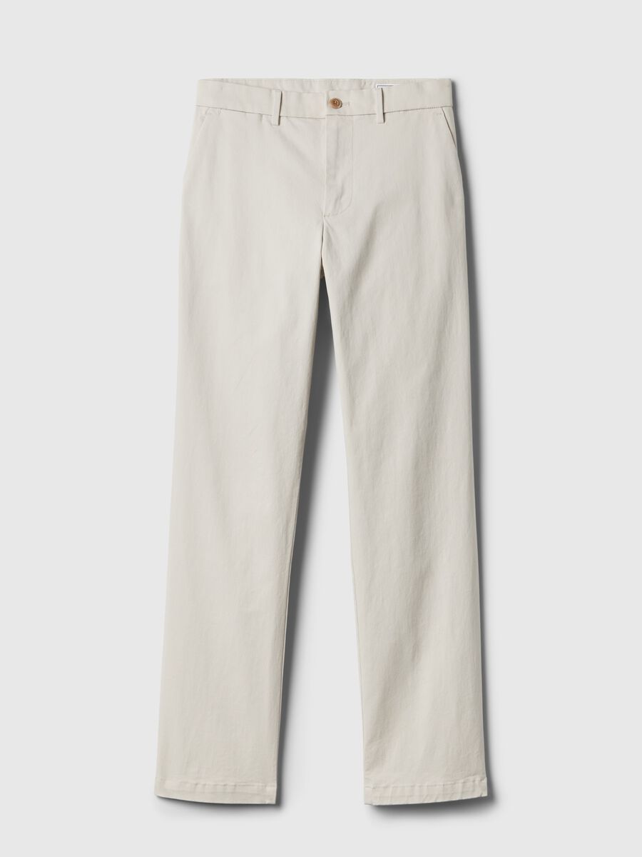 Straight-fit trousers in stretch cotton Man_3