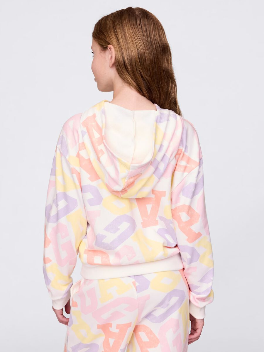 Felpa con cappuccio multicolor GAP Kids Bambina_2