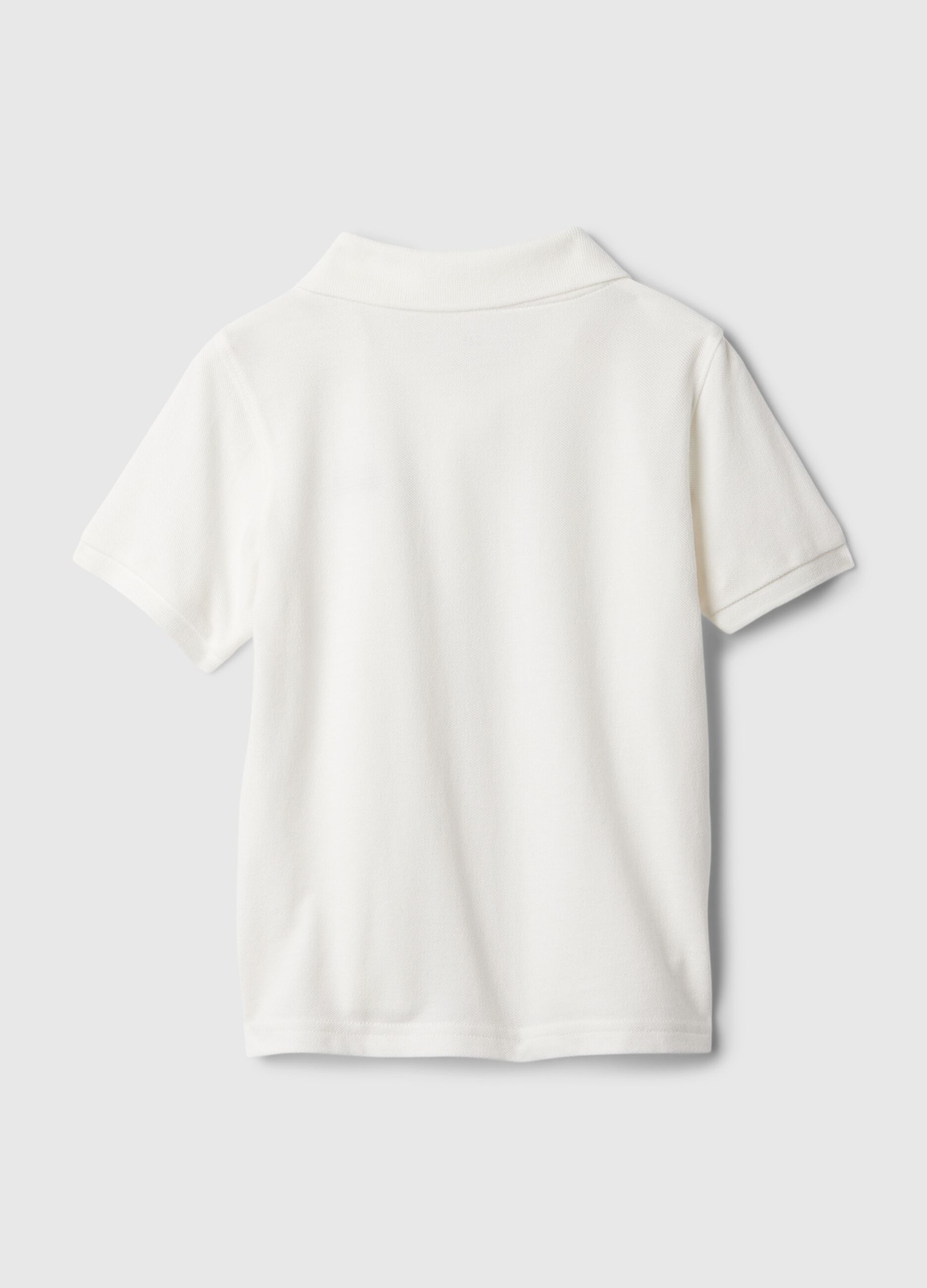 Regular fit pure cotton polo with logo