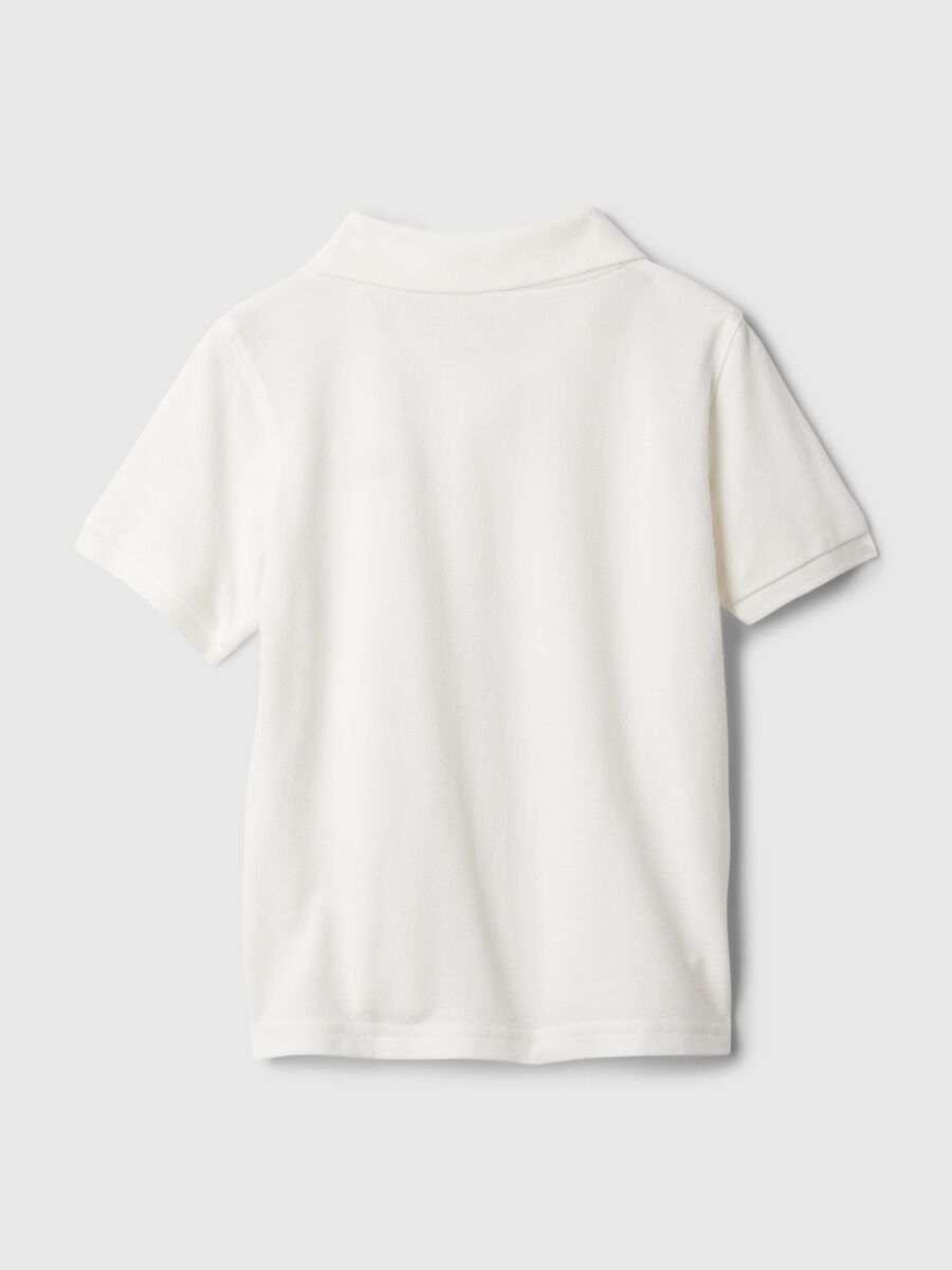 Regular fit pure cotton polo with logo Baby Boy_1