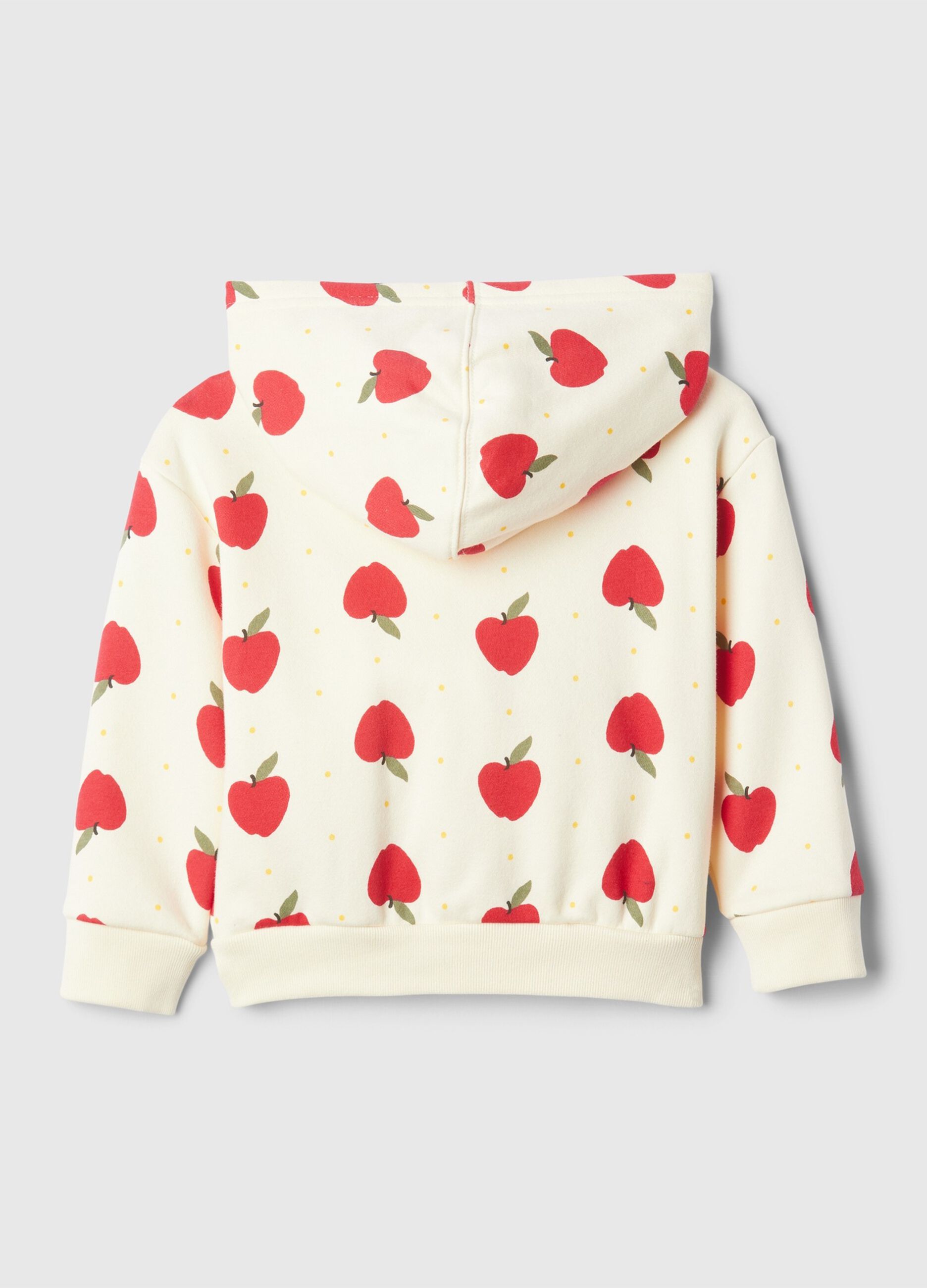 Full-zip con cappuccio con stampa e ricamo logo_1