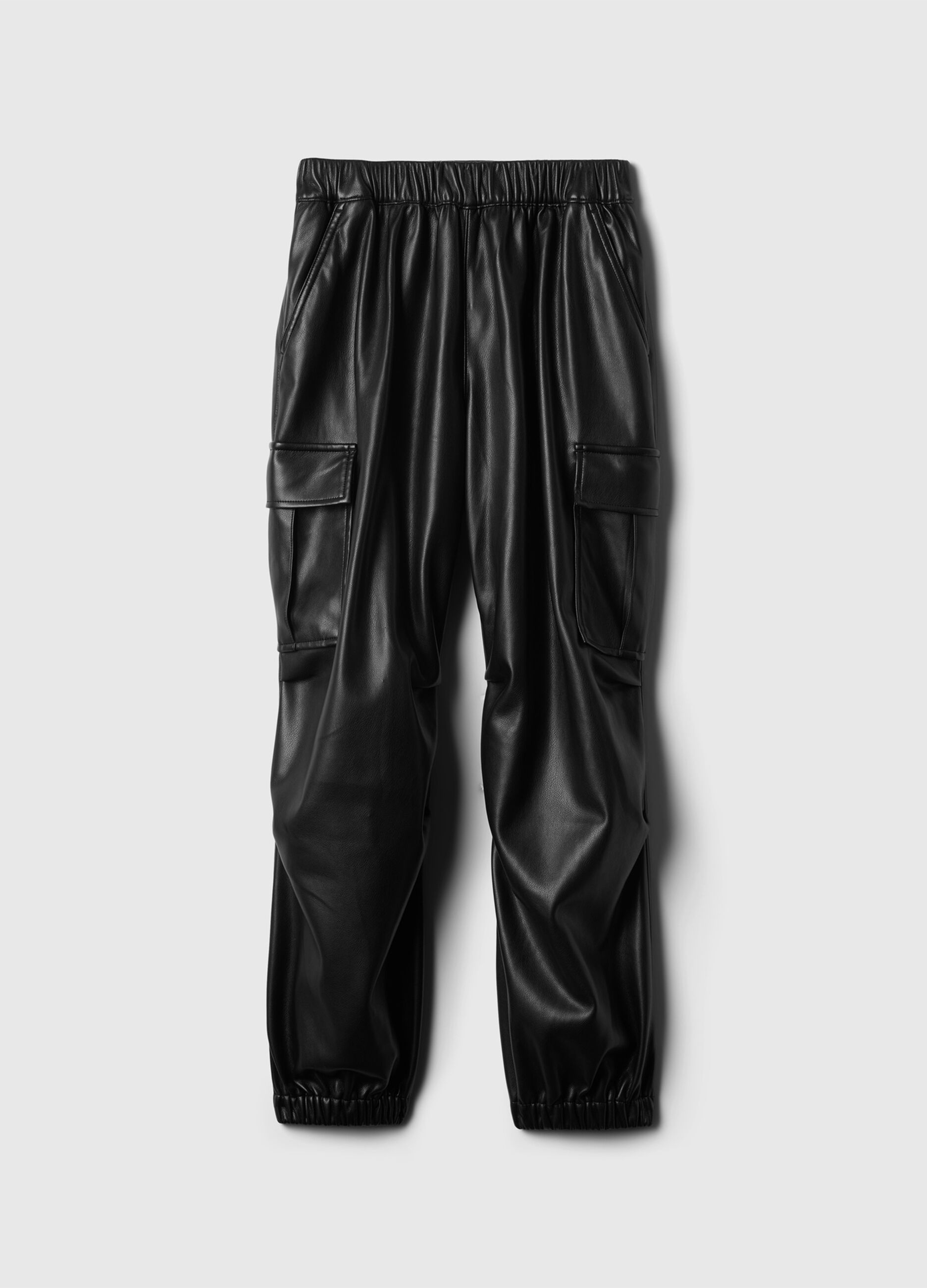 Pantalone parachute cargo effetto lucido_4