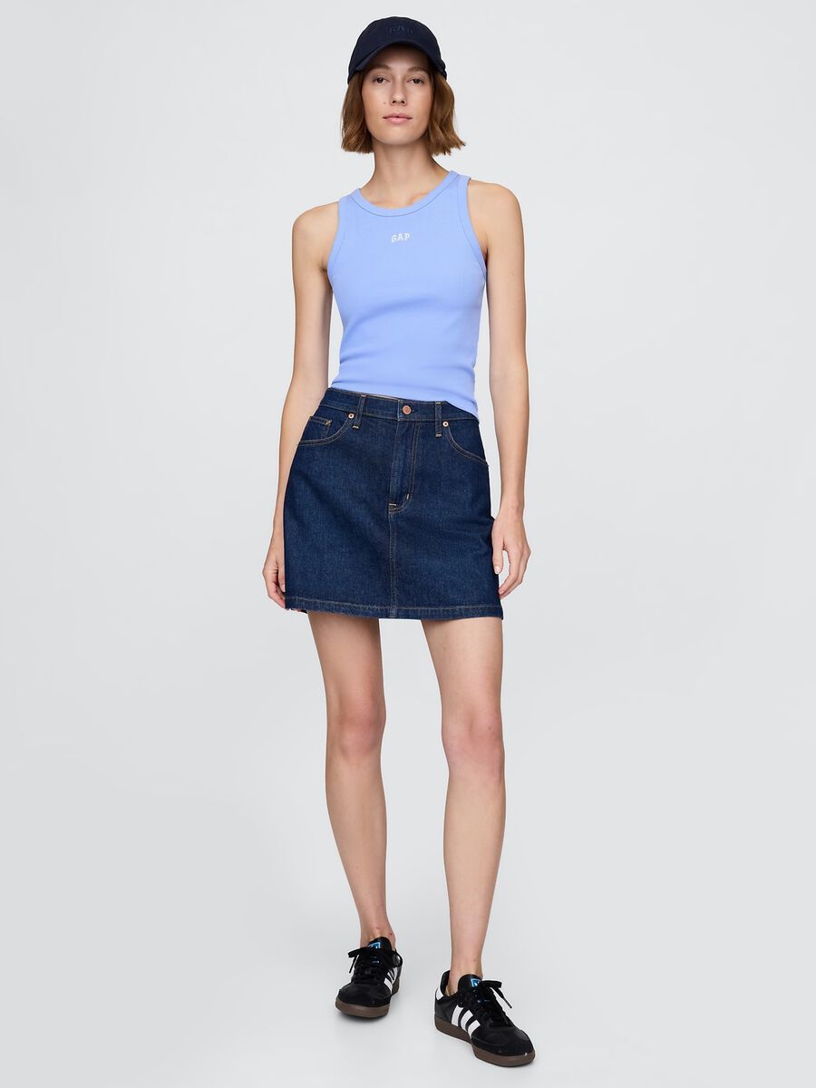 Top senza maniche azzurro GAP Woman_1