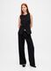Black Stretch Wide-Leg Trousers_0