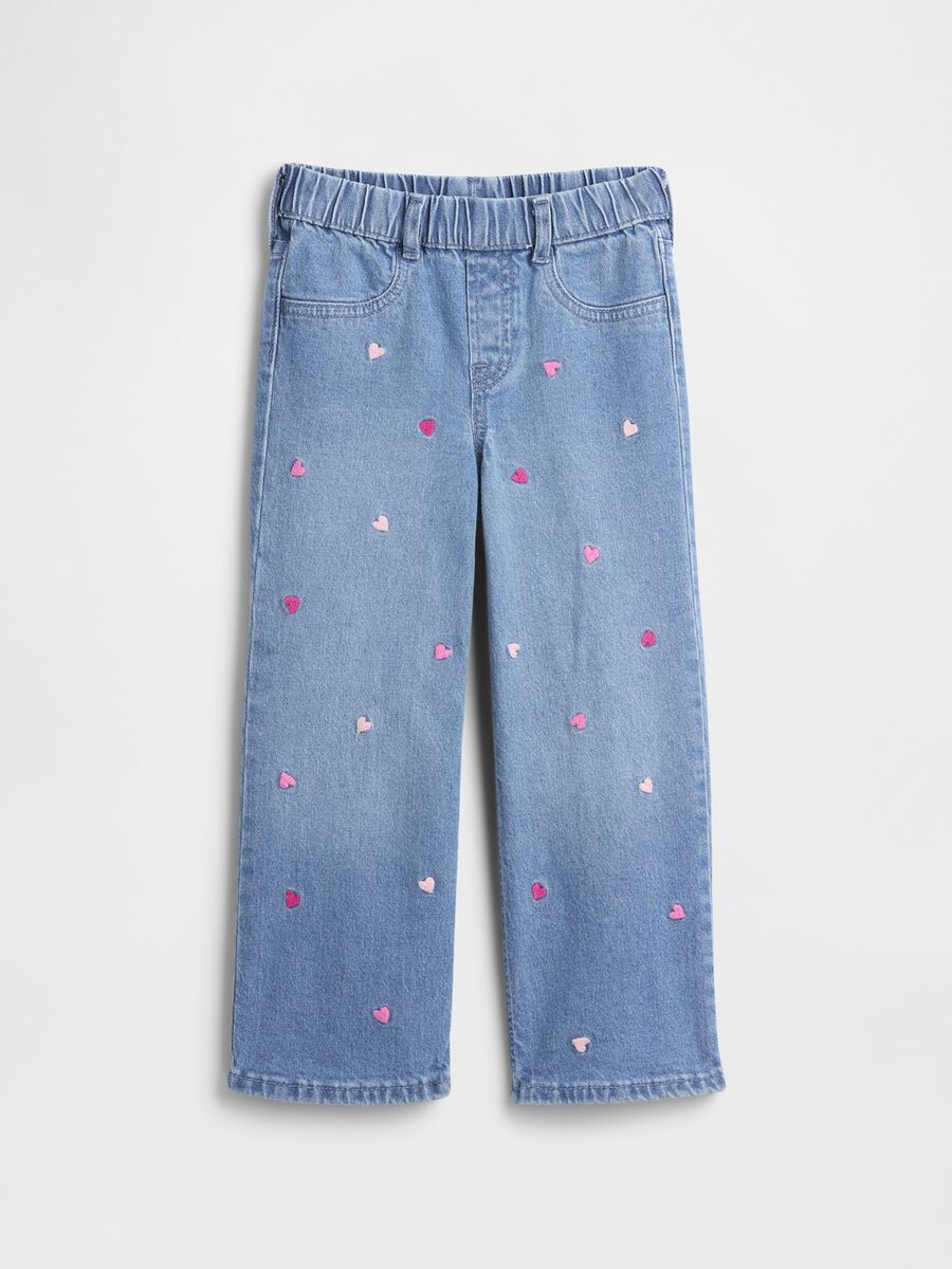 Embroidered Denim Trousers for Girls Girl_0