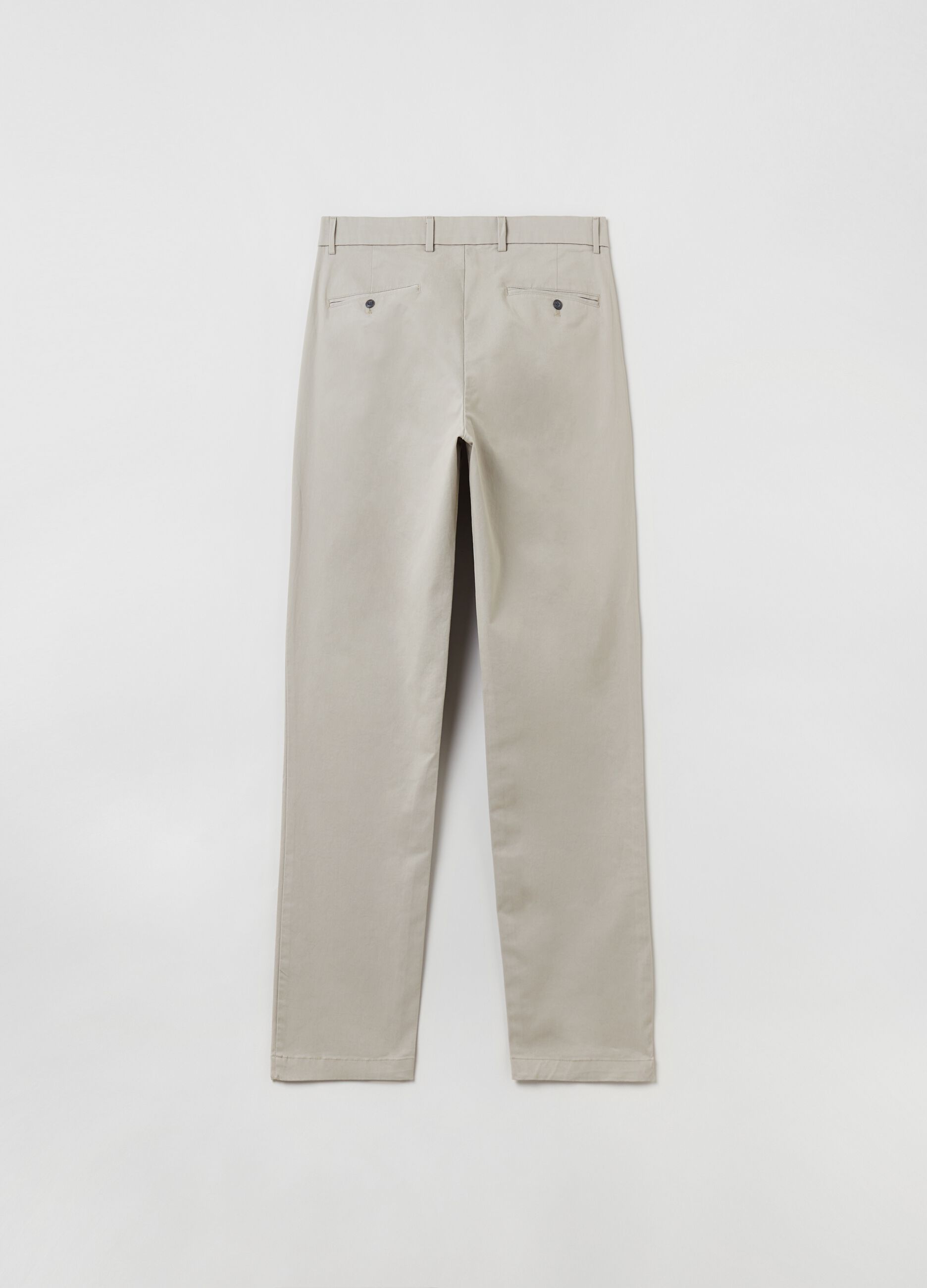 Pantaloni chino in cotone stretch