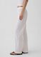 Pantaloni wide leg in misto lino_3
