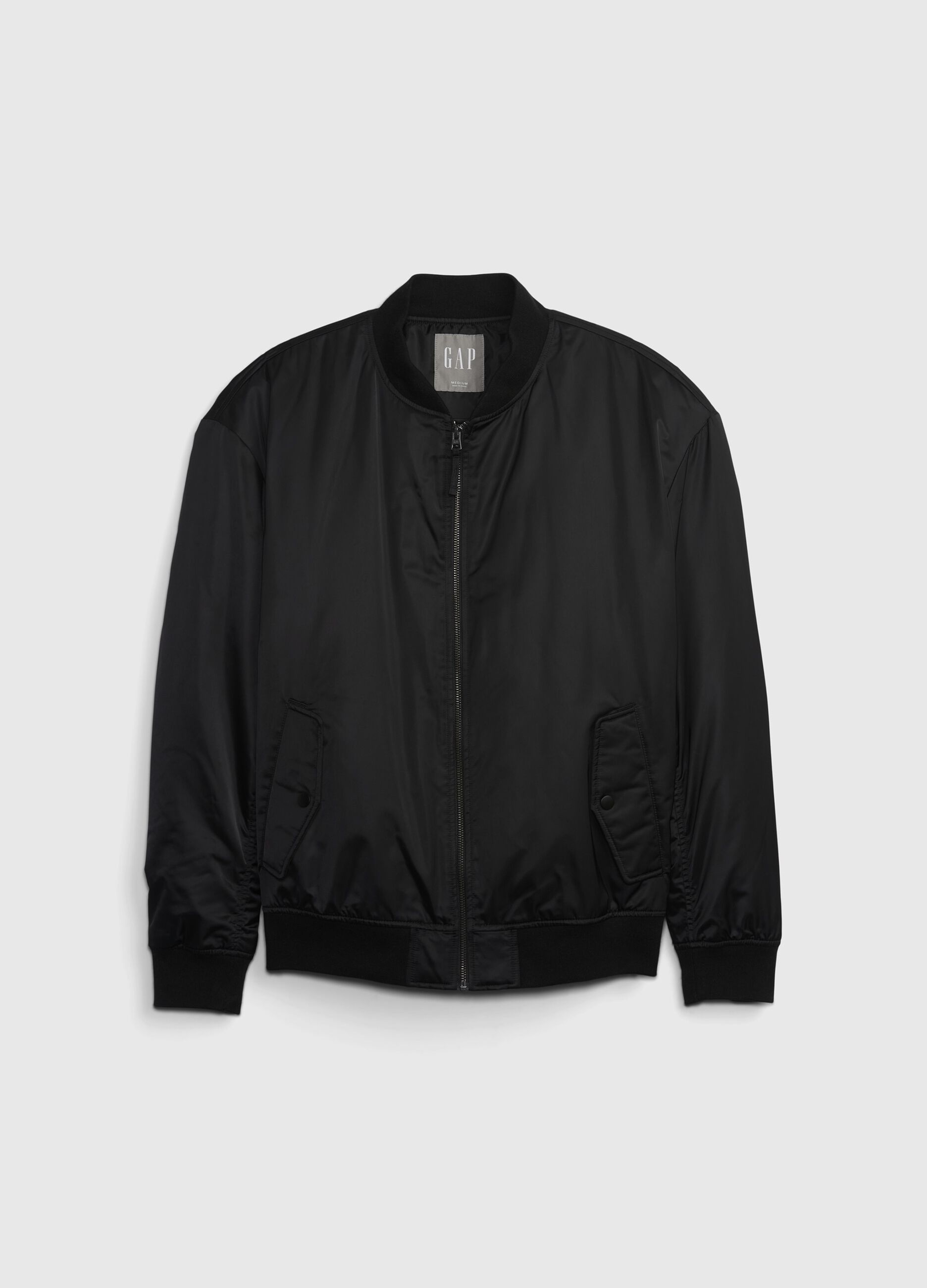 Full-zip bomber jacket in cotton_3