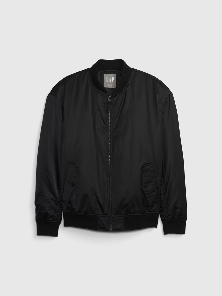 Full-zip bomber jacket in cotton Man_3