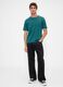 T-shirt verde a maniche corte in cotone_2