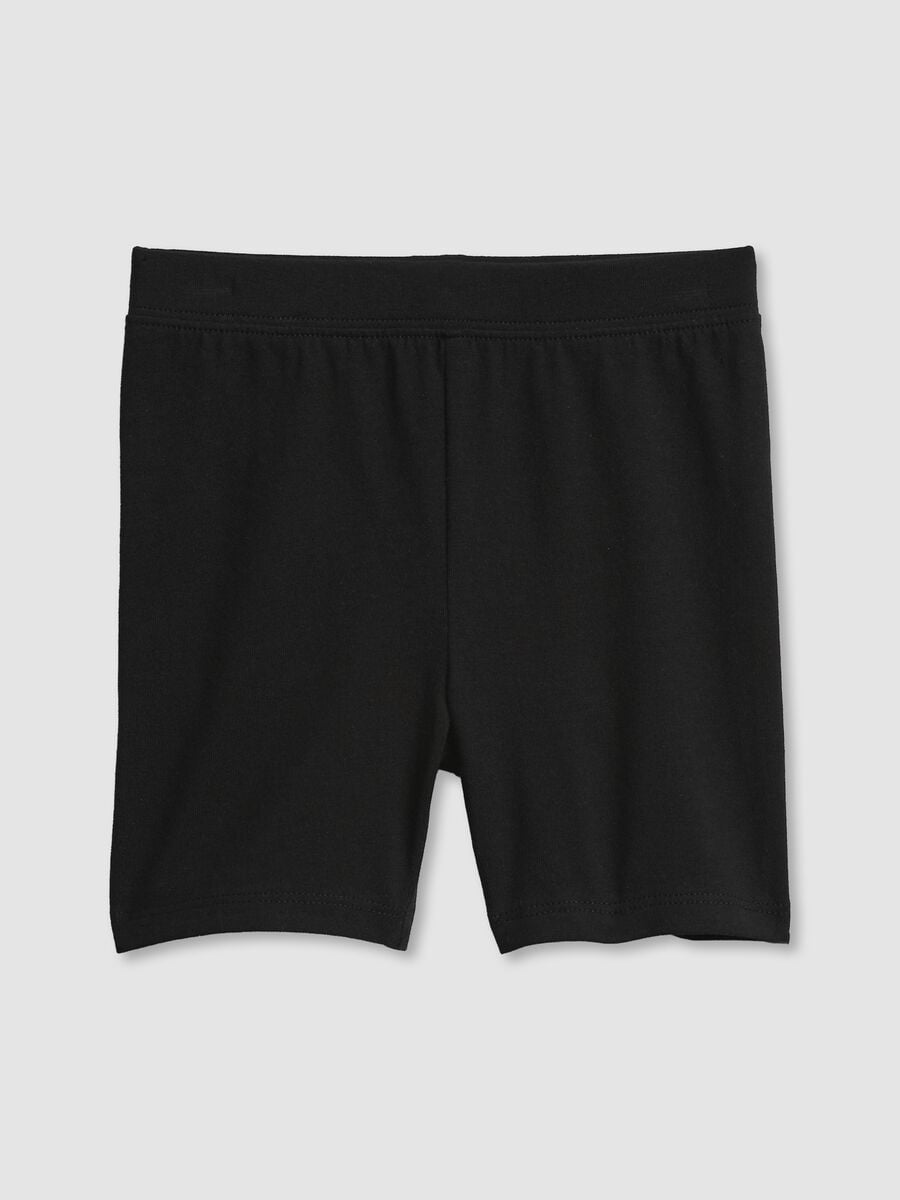 Shorts in cotone elasticizzato Bimba_1