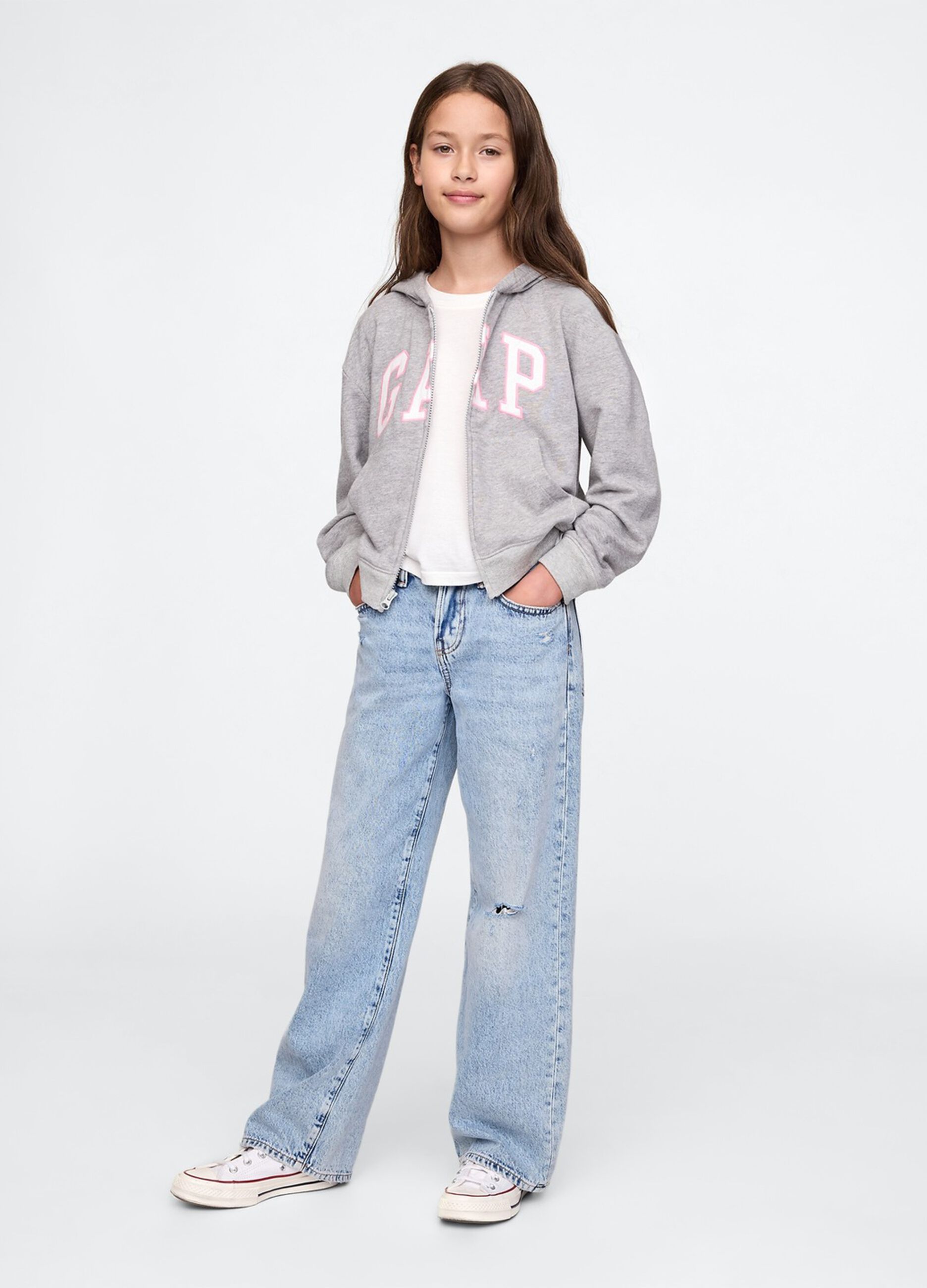 Felpa con cappuccio e full-zip_2