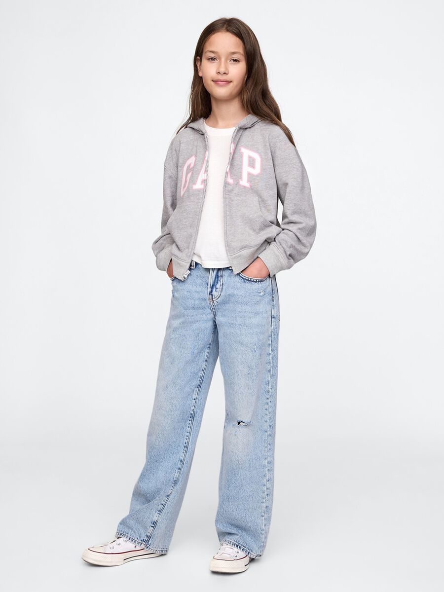 Felpa con cappuccio e full-zip Bambina_2