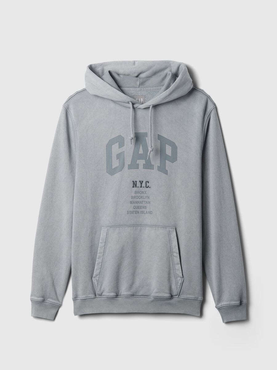 Felpa con cappuccio stampa logo Uomo_4