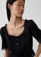 Blusa in puro cotone con pizzo_1
